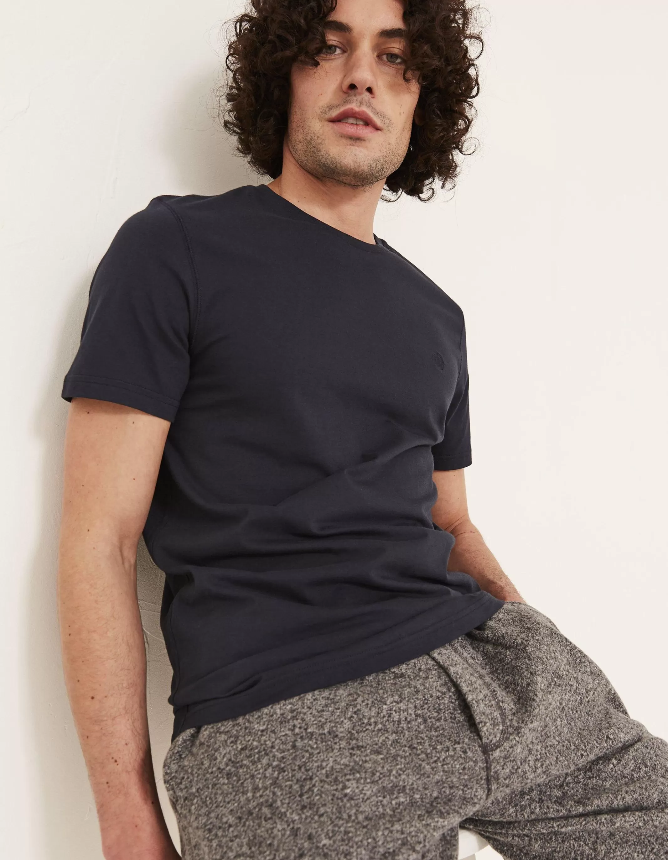 Fashion FatFace Three Pack Crew Neck T-Shirts Blue