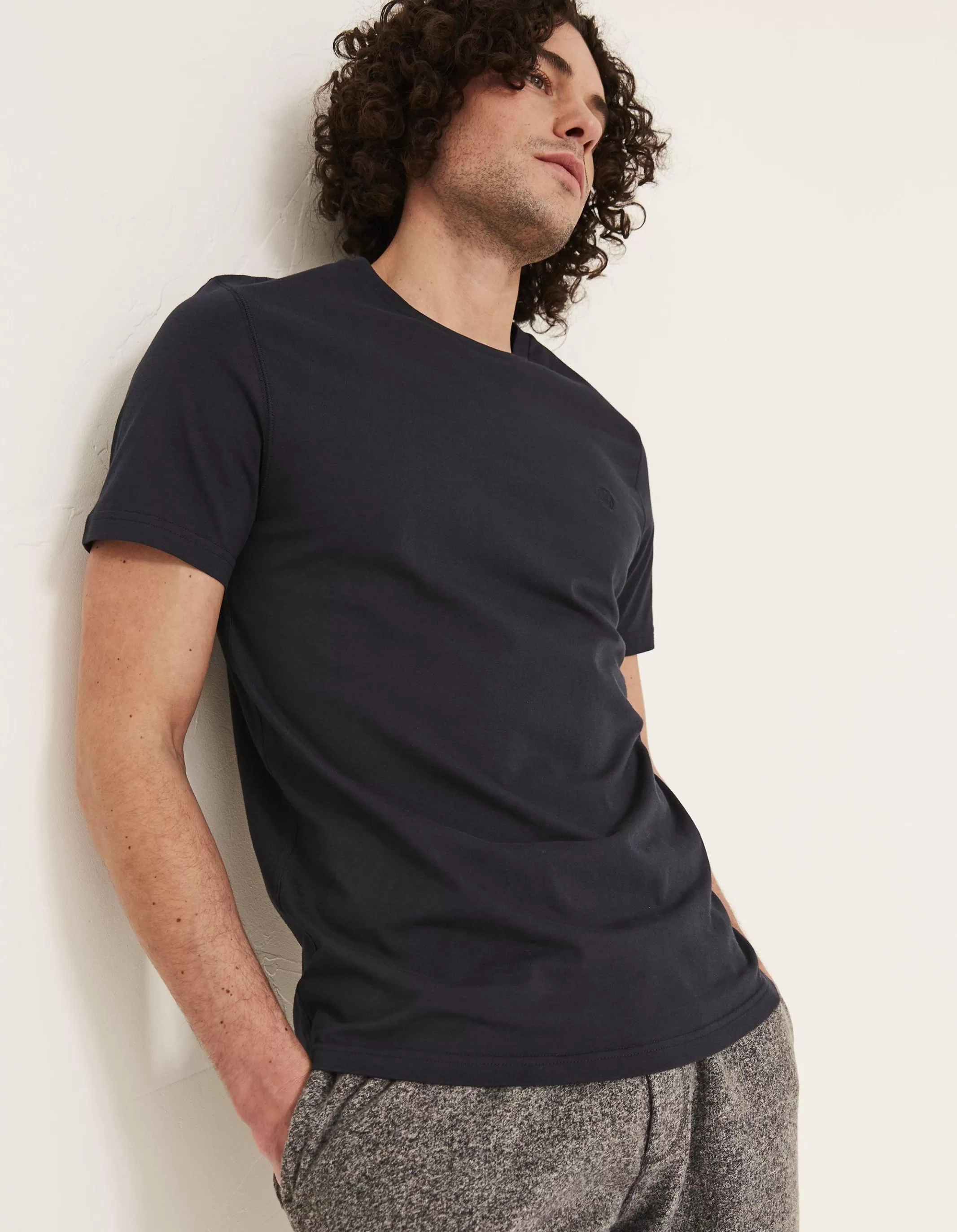 Fashion FatFace Three Pack Crew Neck T-Shirts Blue