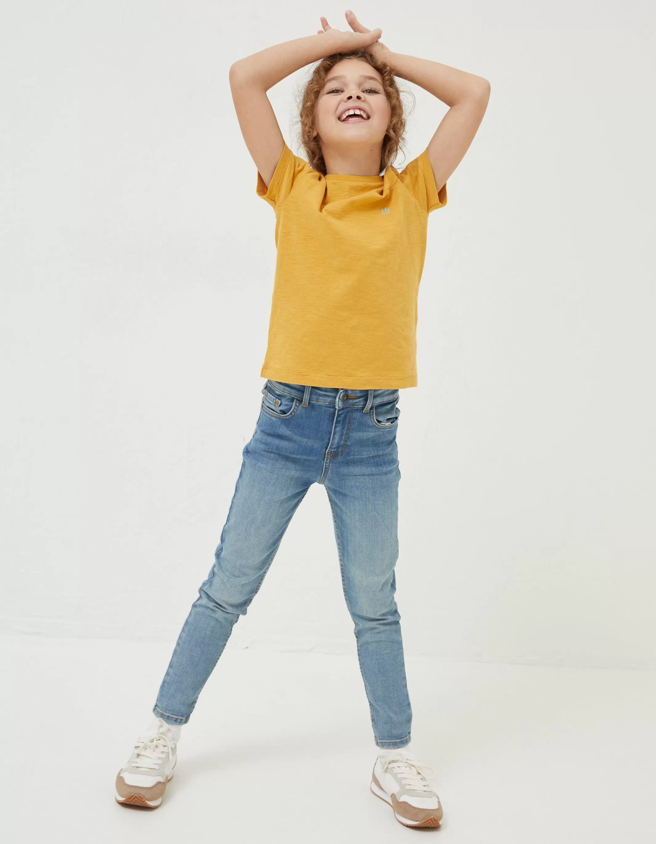 Fashion FatFace Three-Pack Short Sleeve T-Shirts Golden Yellow