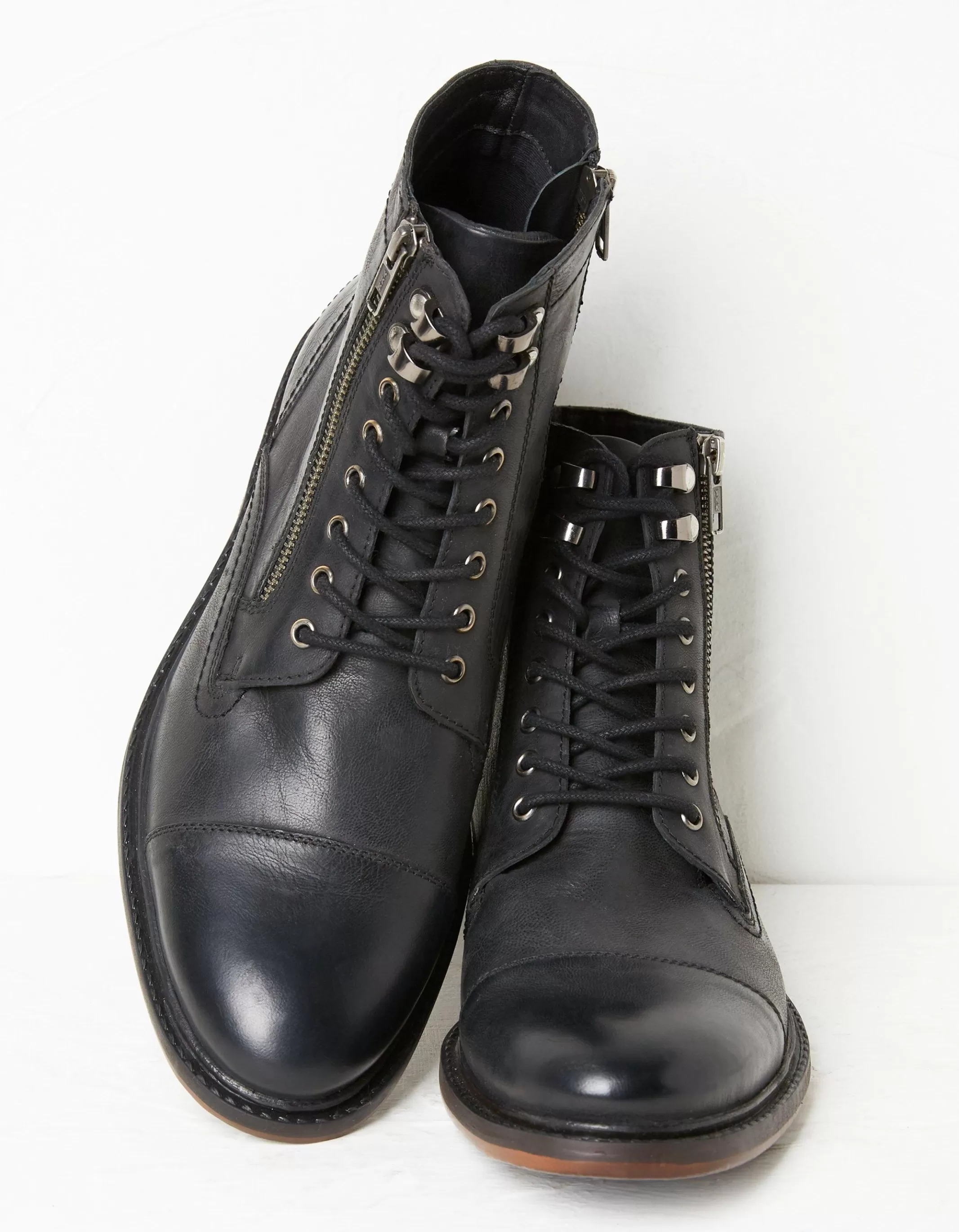 Hot FatFace Toby Lace Up Ankle Boots Black