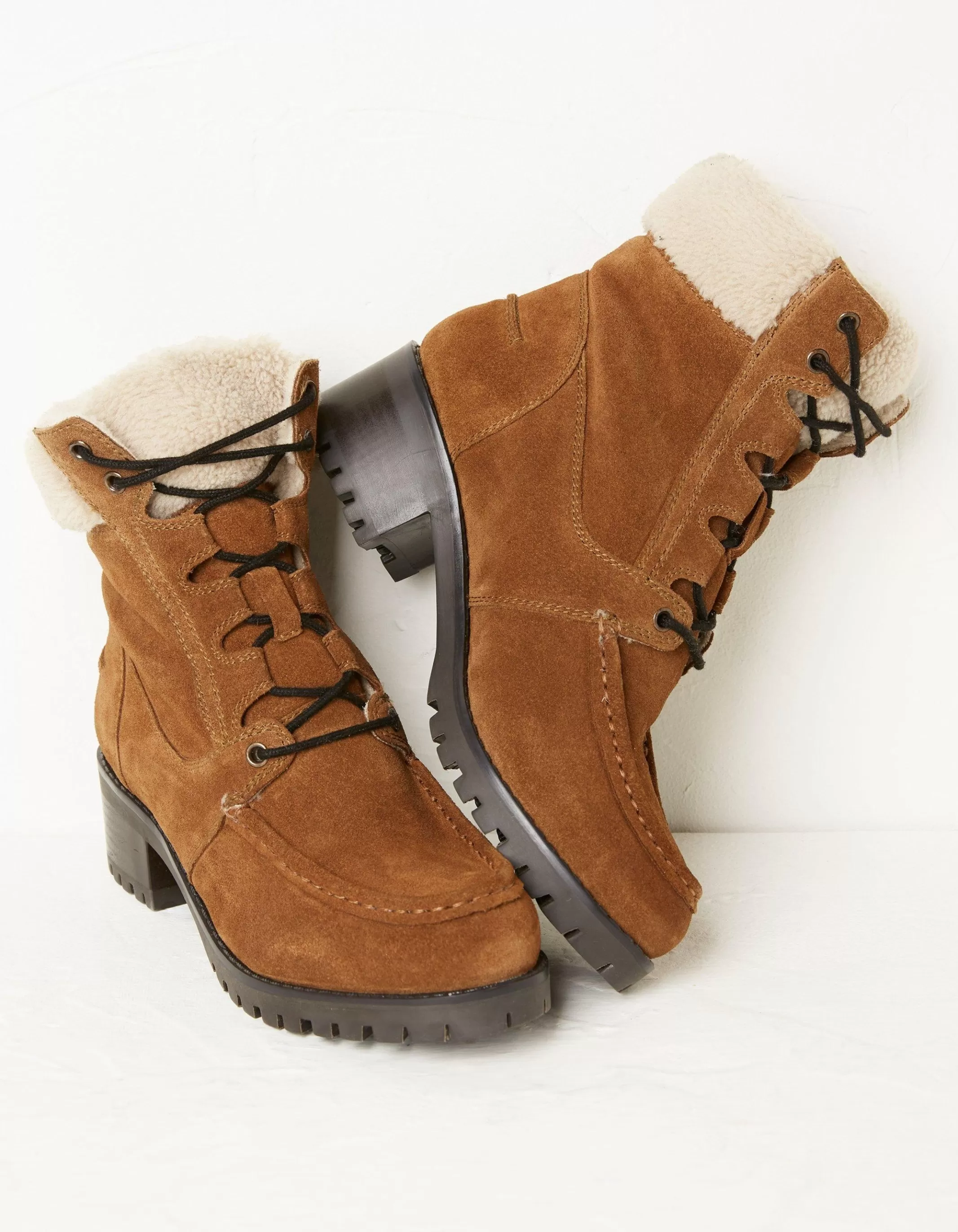 Sale FatFace Tory Apron Ankle Boot Tan
