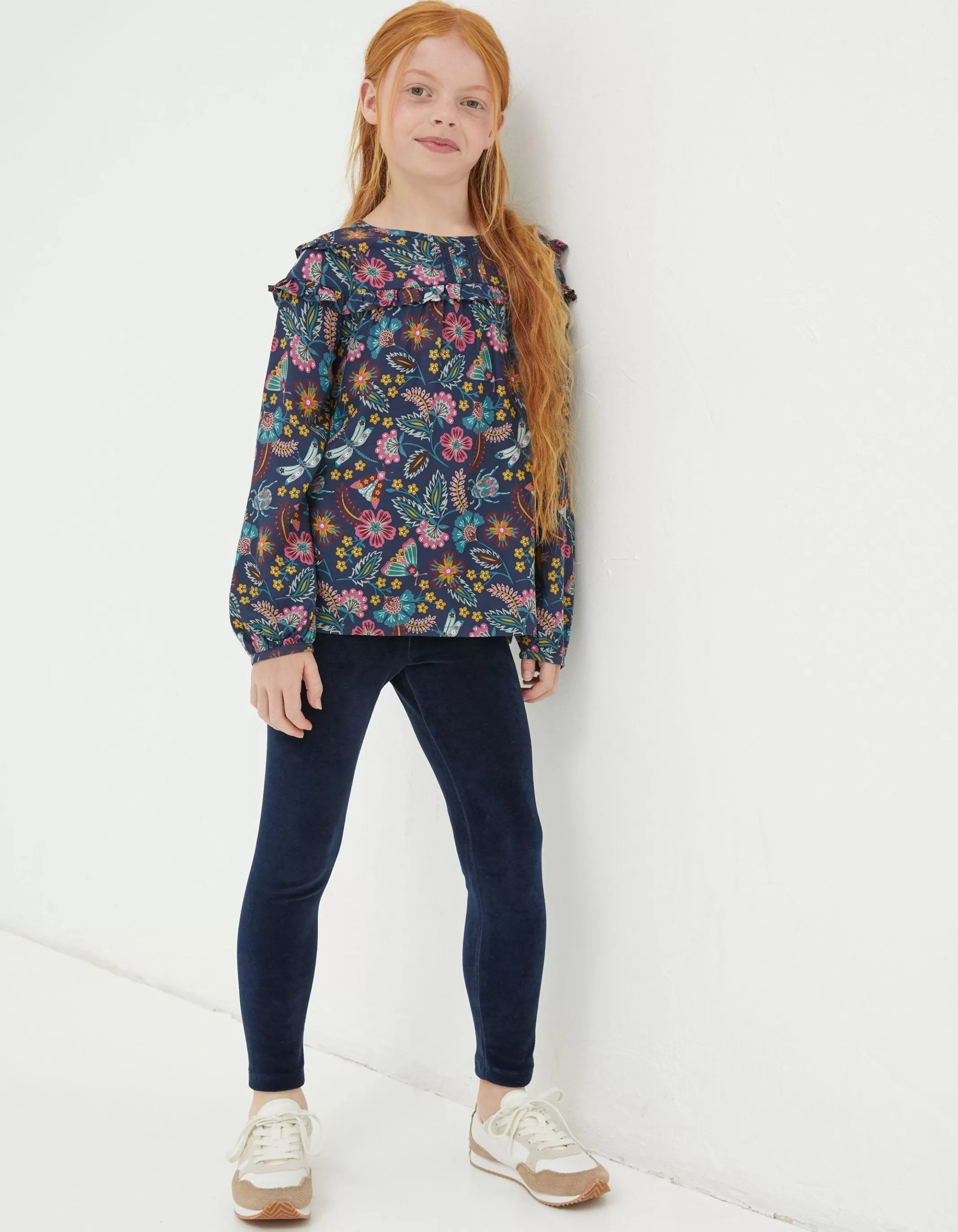 Sale FatFace Velvet Legging Navy