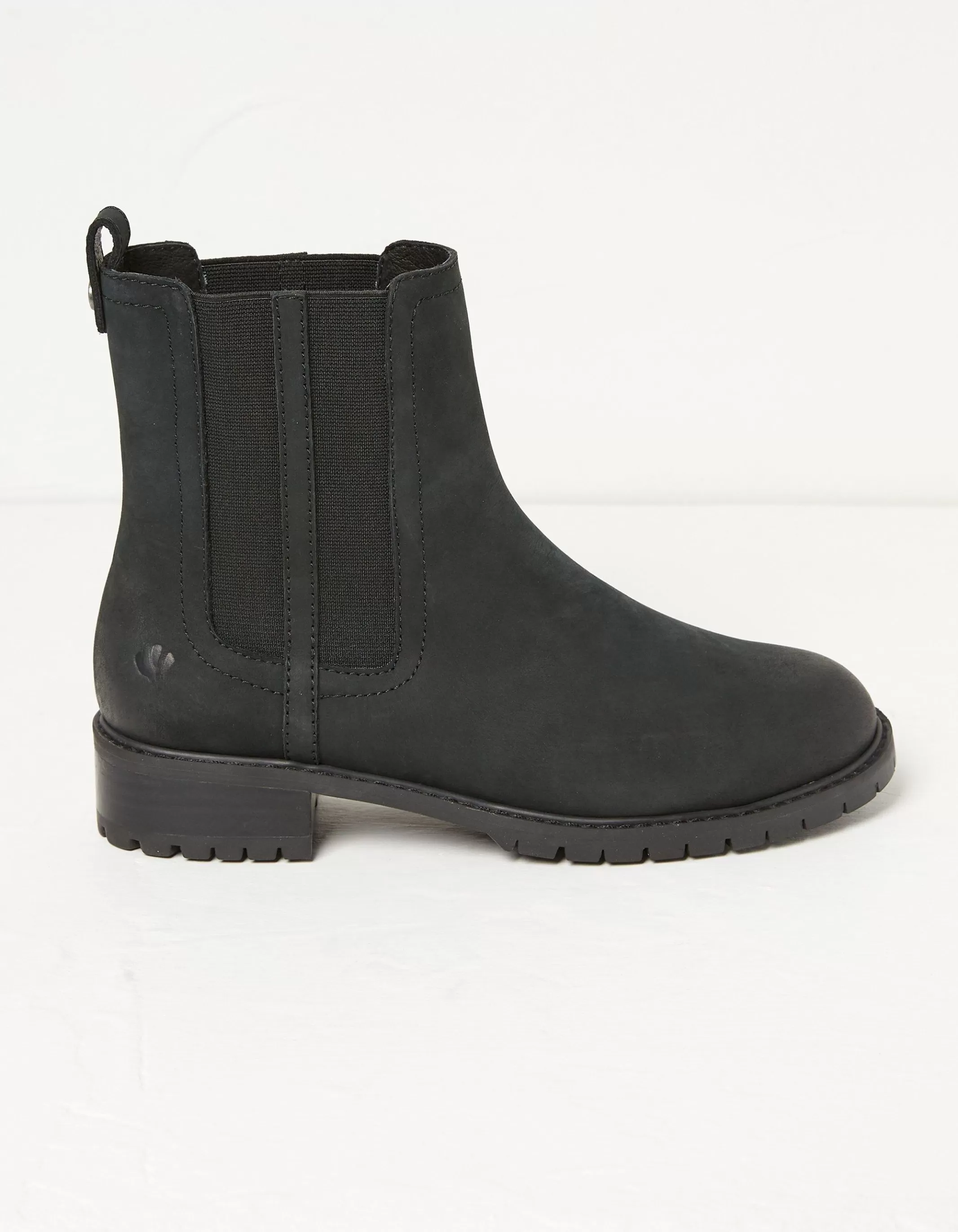 New FatFace Verity High Ankle Chelsea Boot Black