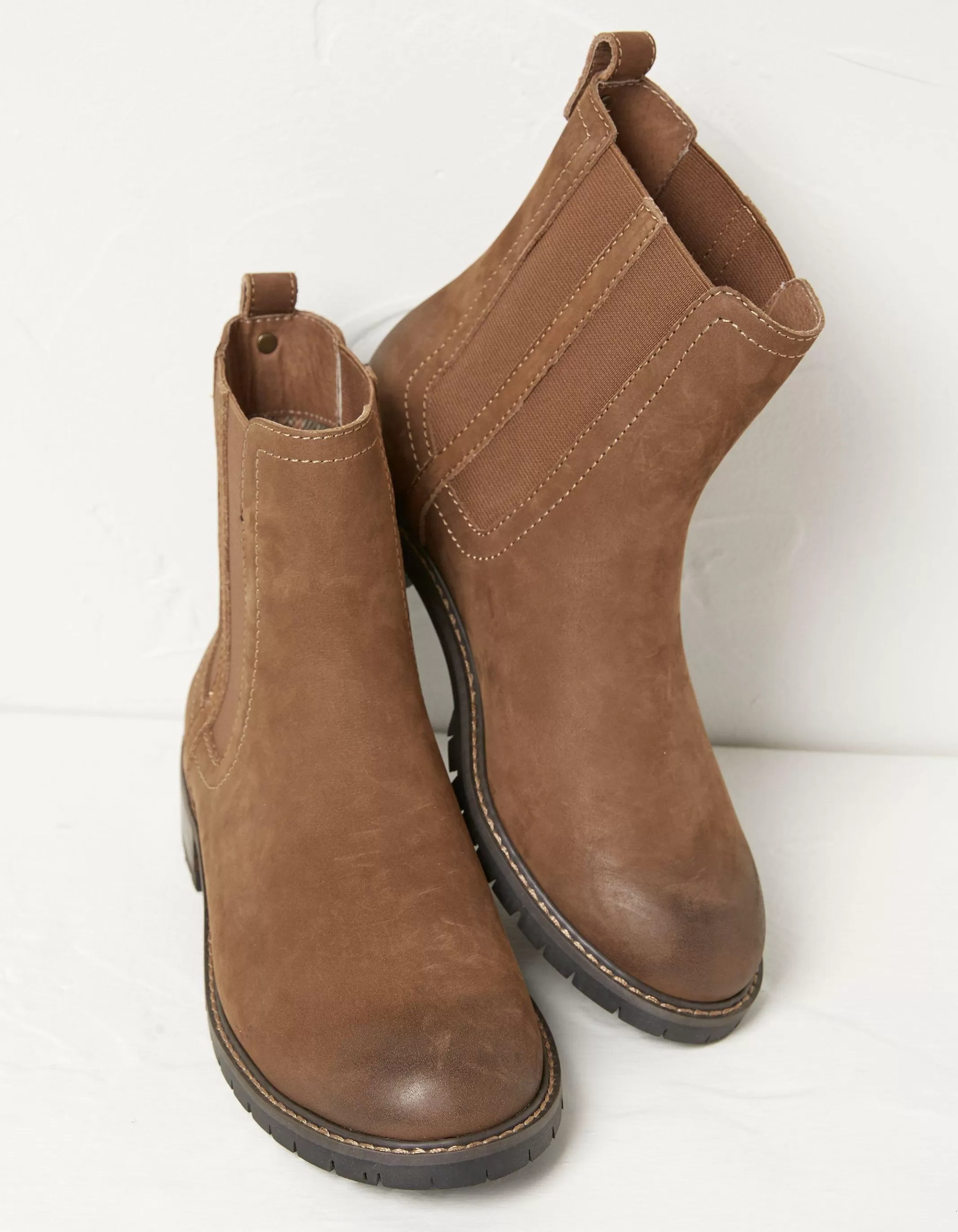 Online FatFace Verity High Ankle Chelsea Boot Tan