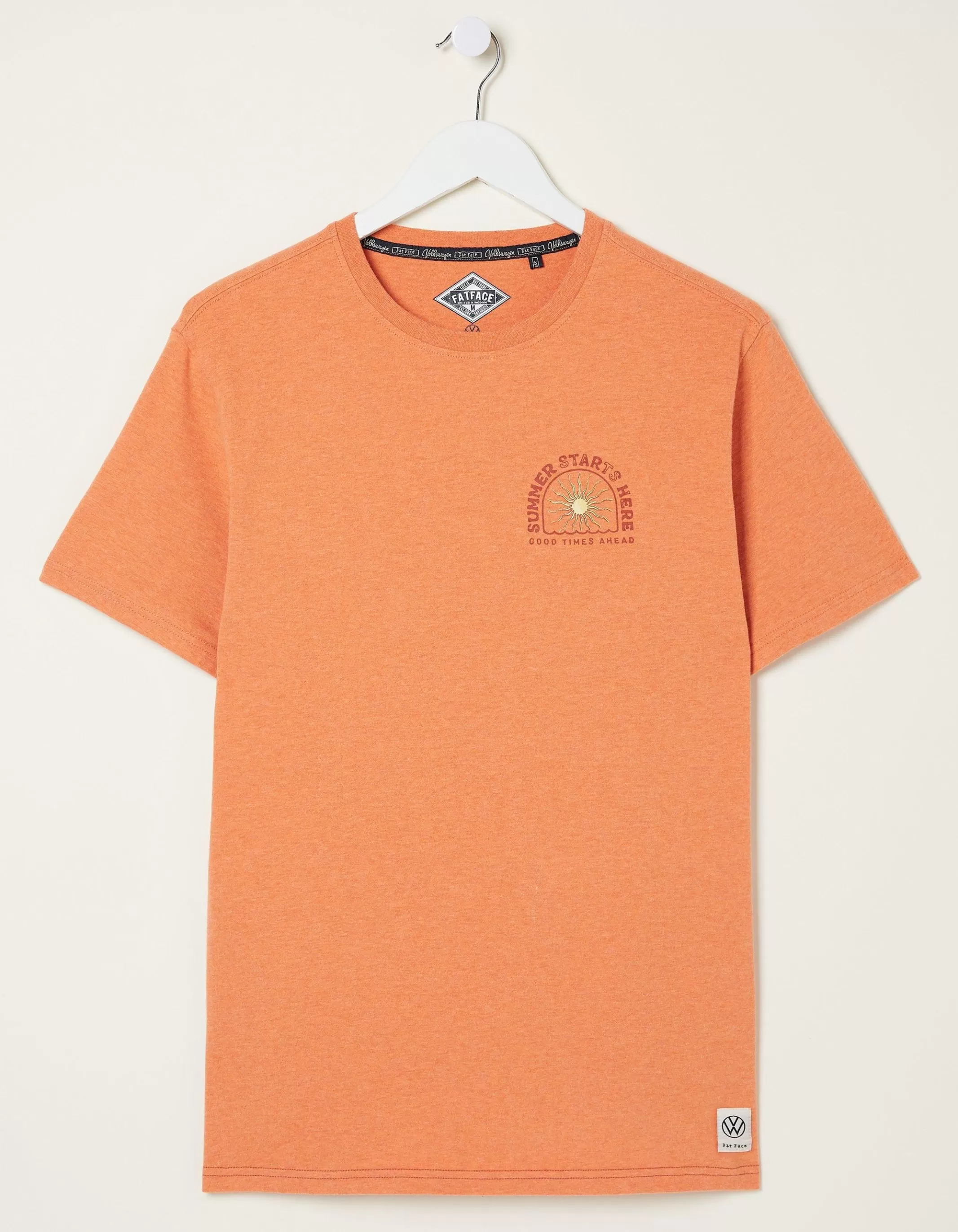 Store FatFace Vw Summer Surf T-Shirt Dusky Orange
