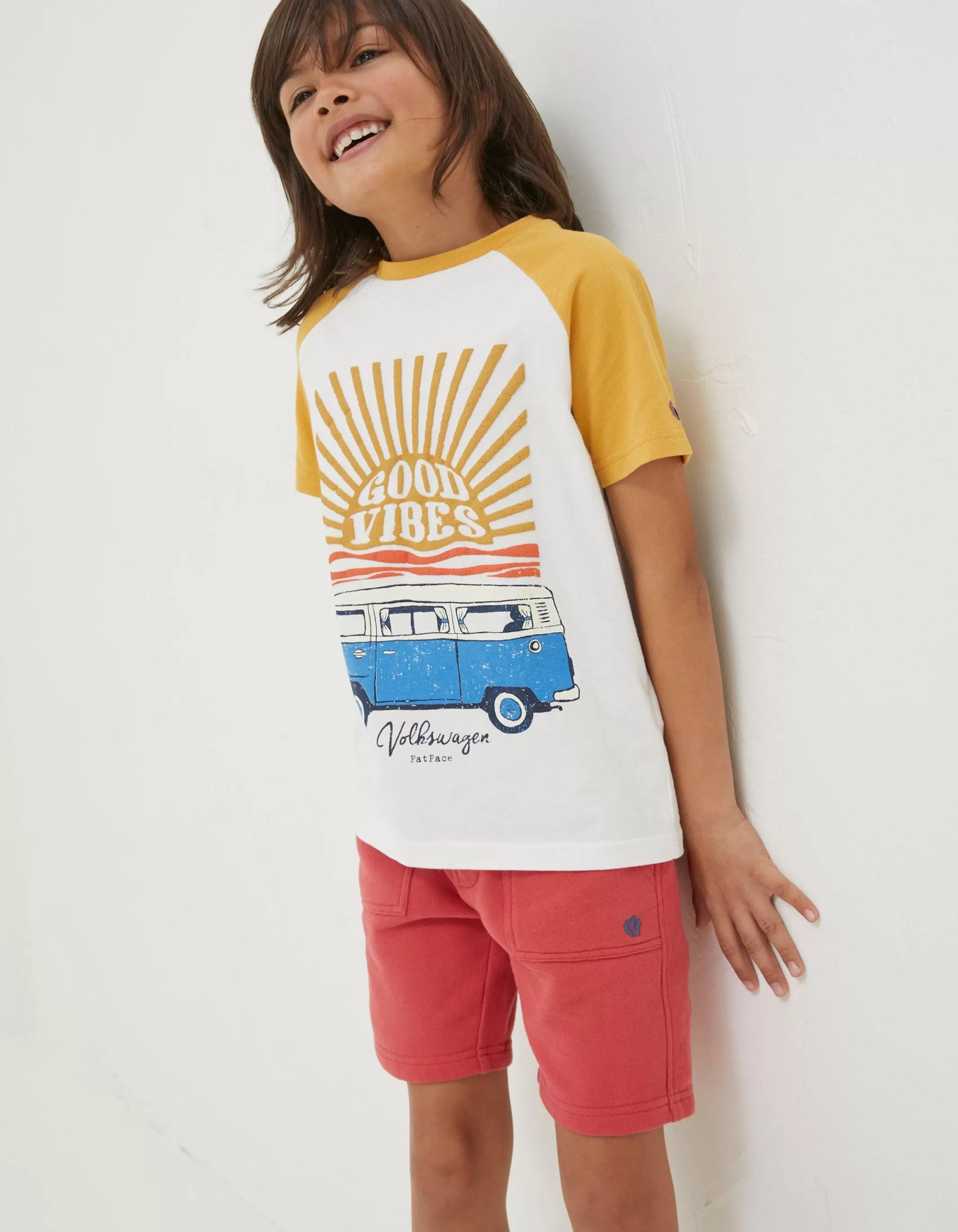 Flash Sale FatFace Vw Sun Graphic Jersey T-Shirt Off White