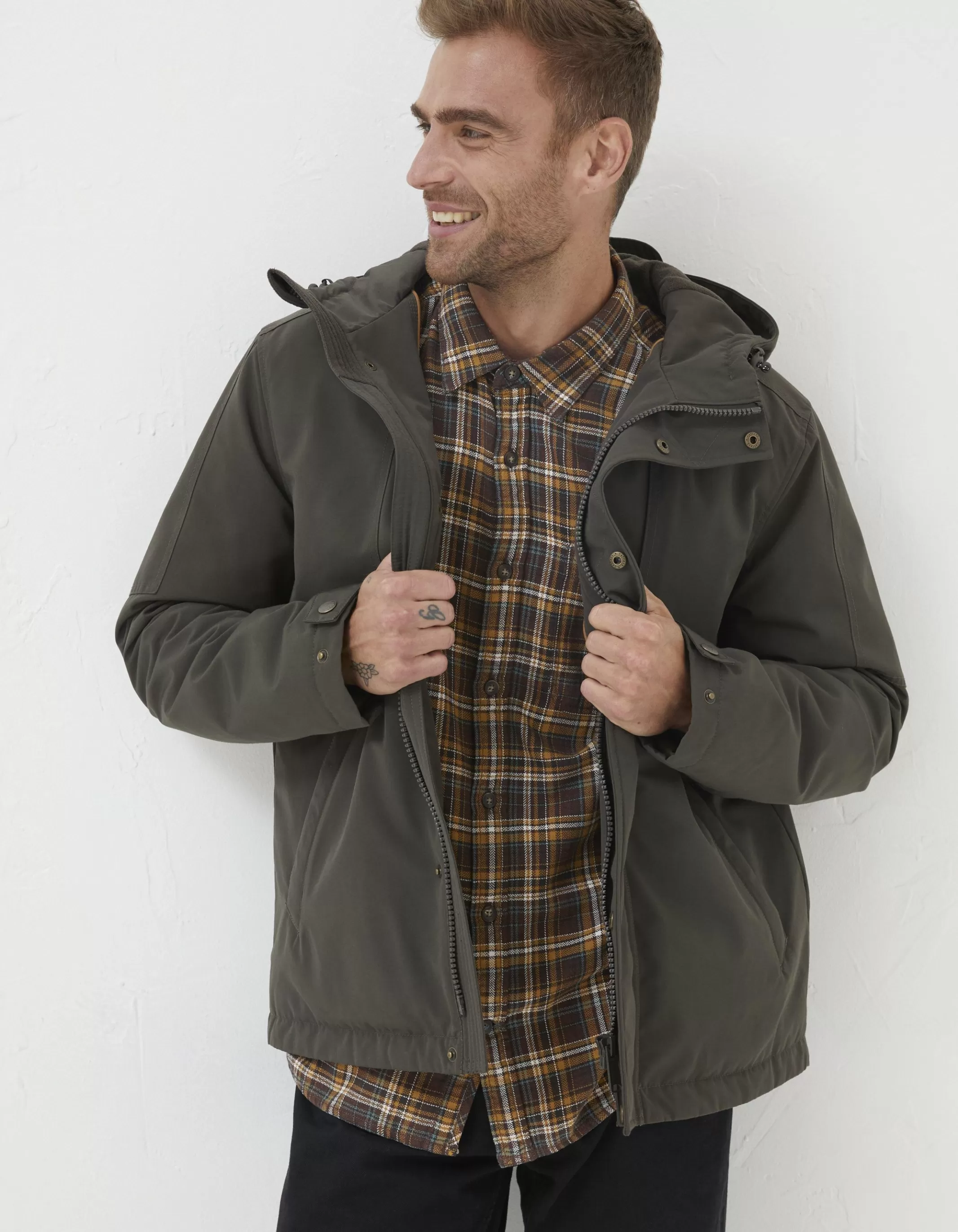 Sale FatFace Whitemoor Jacket Khaki Green