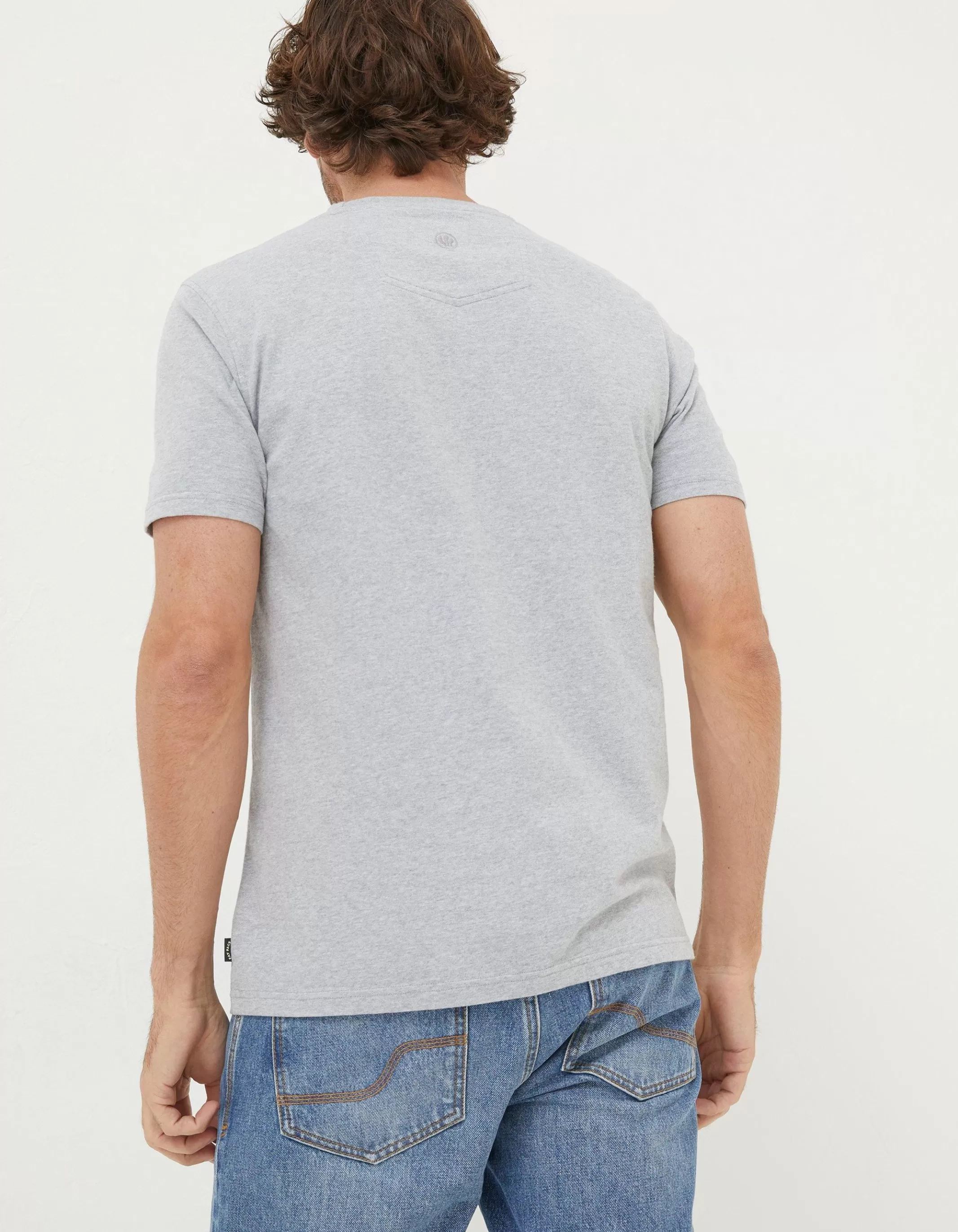 Sale FatFace Wilderness T-Shirt Grey Marl