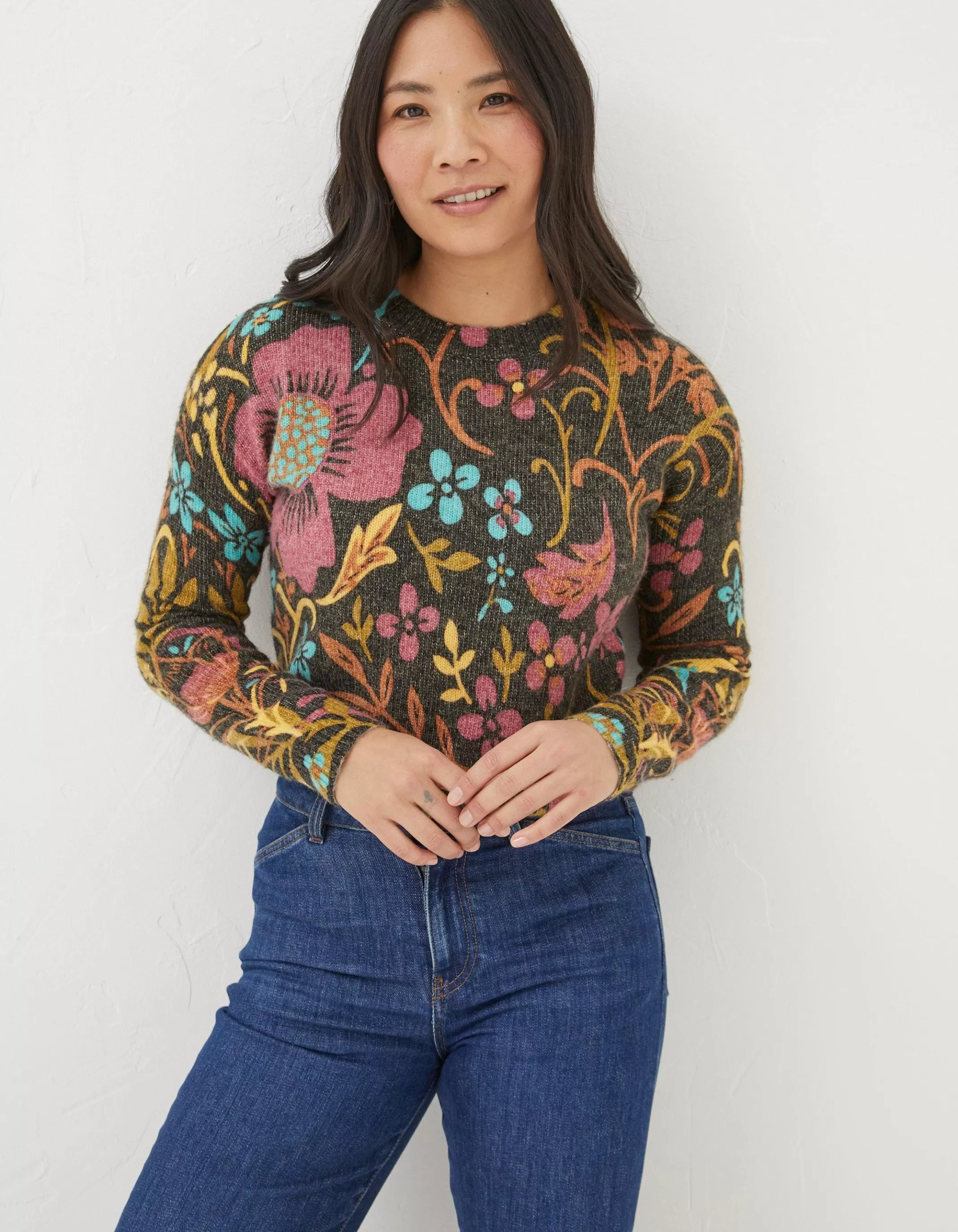 Shop FatFace Wildscapes Print Jumper Multi