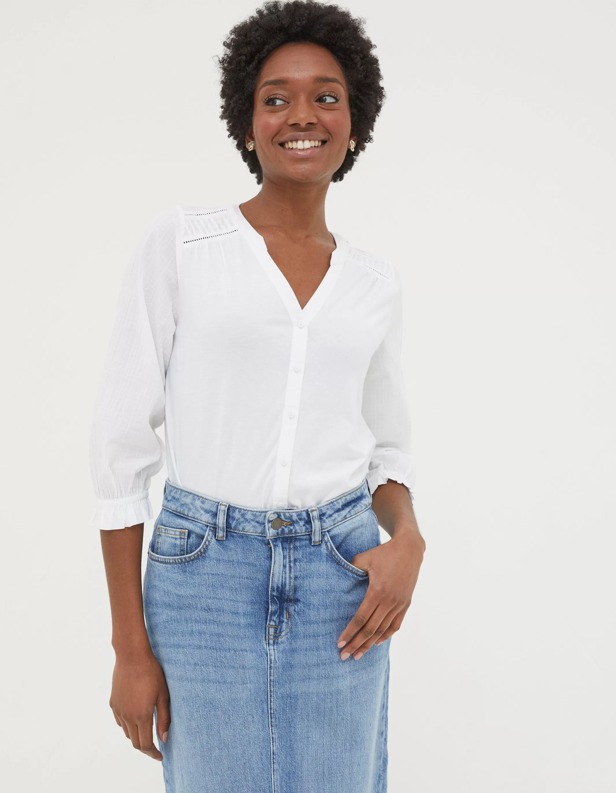 Best FatFace Winnie Top White