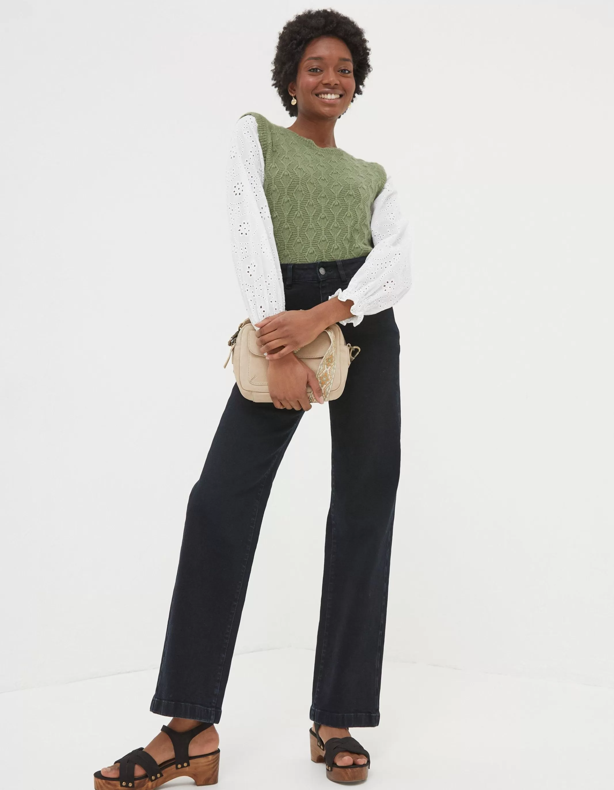 Shop FatFace Winona 2 In 1 Tank Sage Green