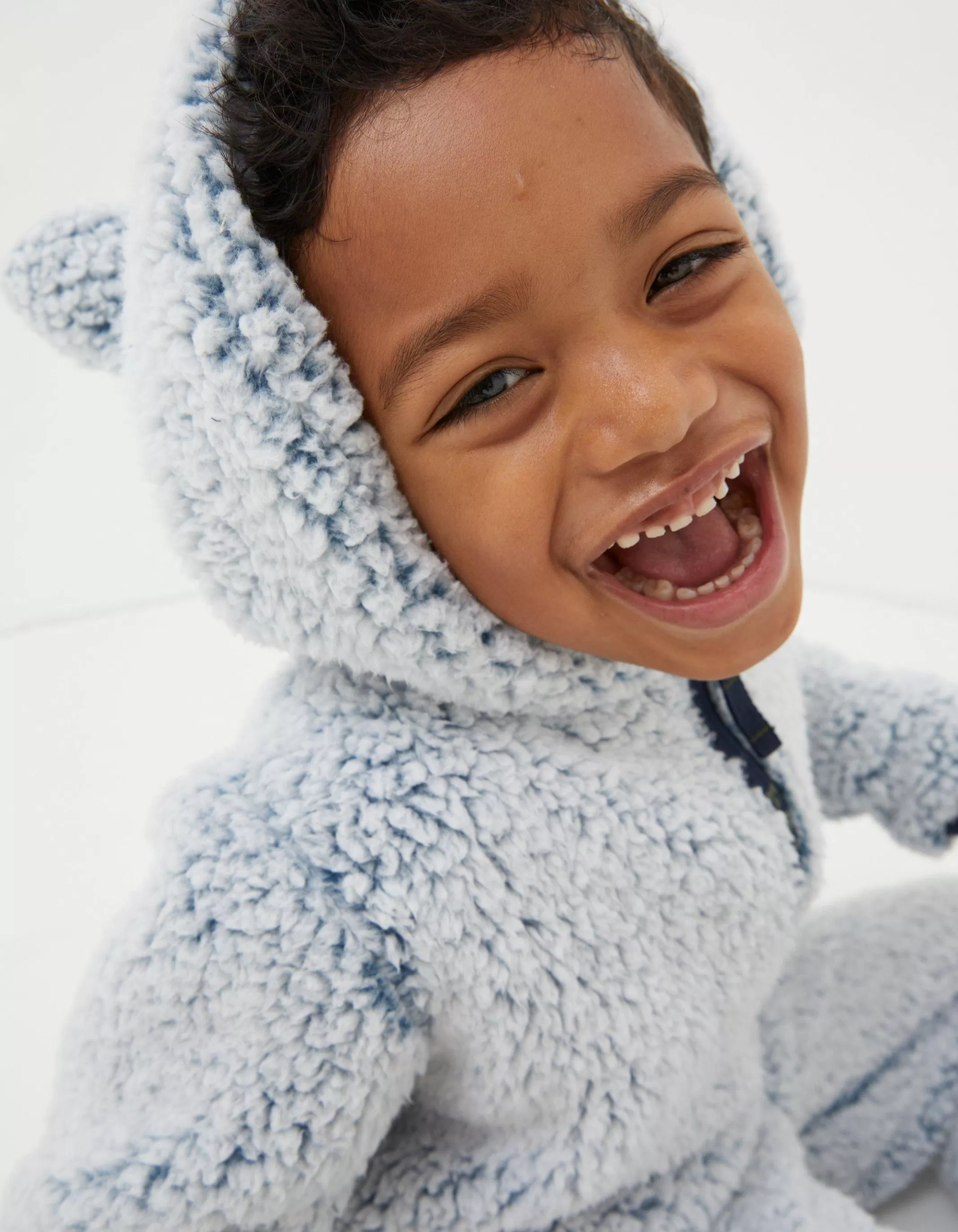 Clearance FatFace Wolf Onesie Navy