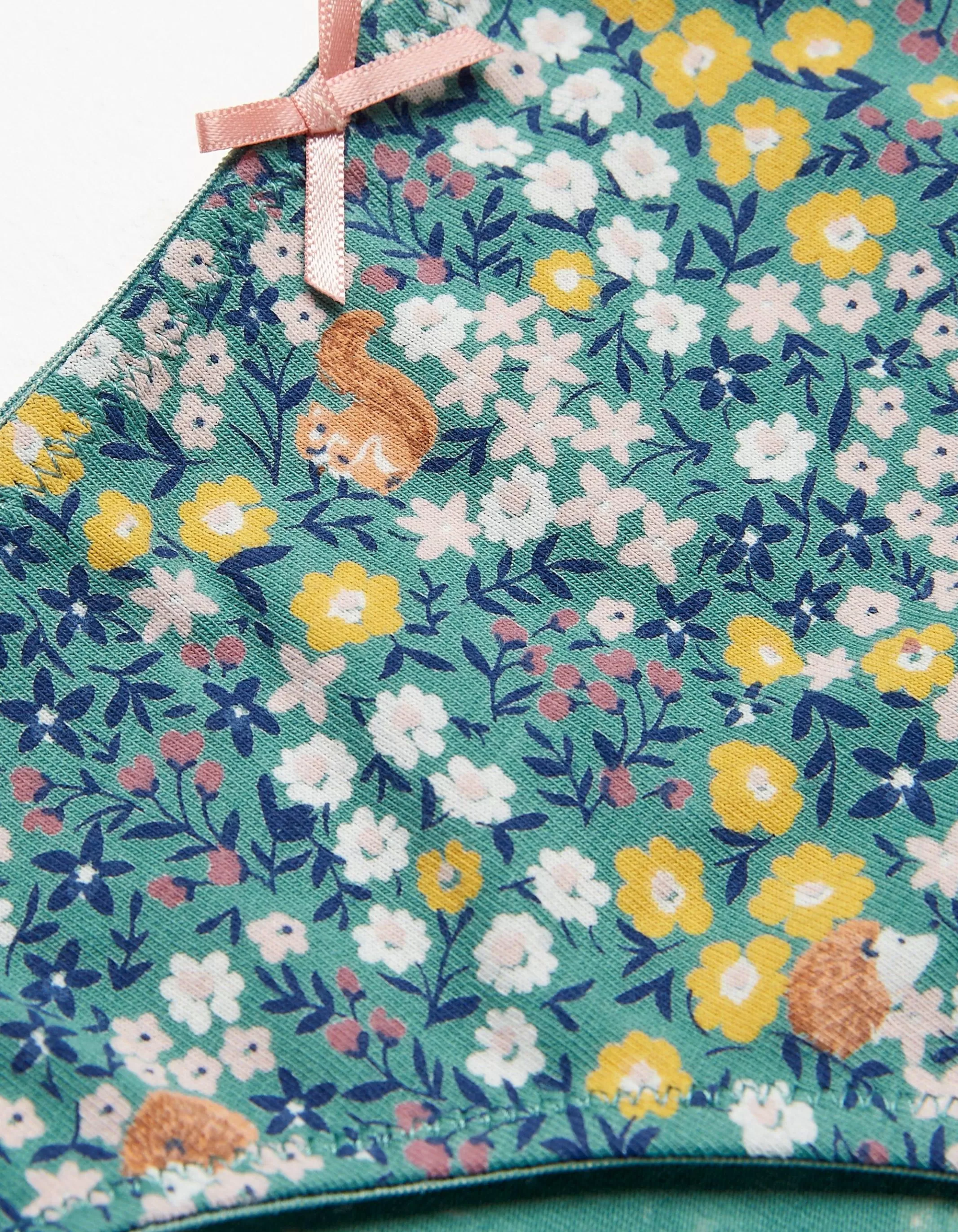 Best FatFace Woodland Floral Cheeky Knickers Teal