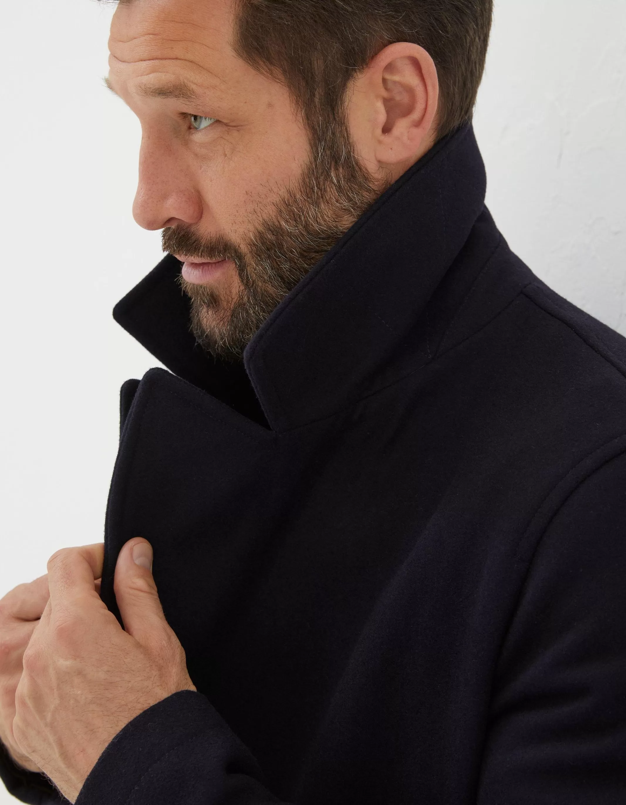 Clearance FatFace Wool Peacoat Navy