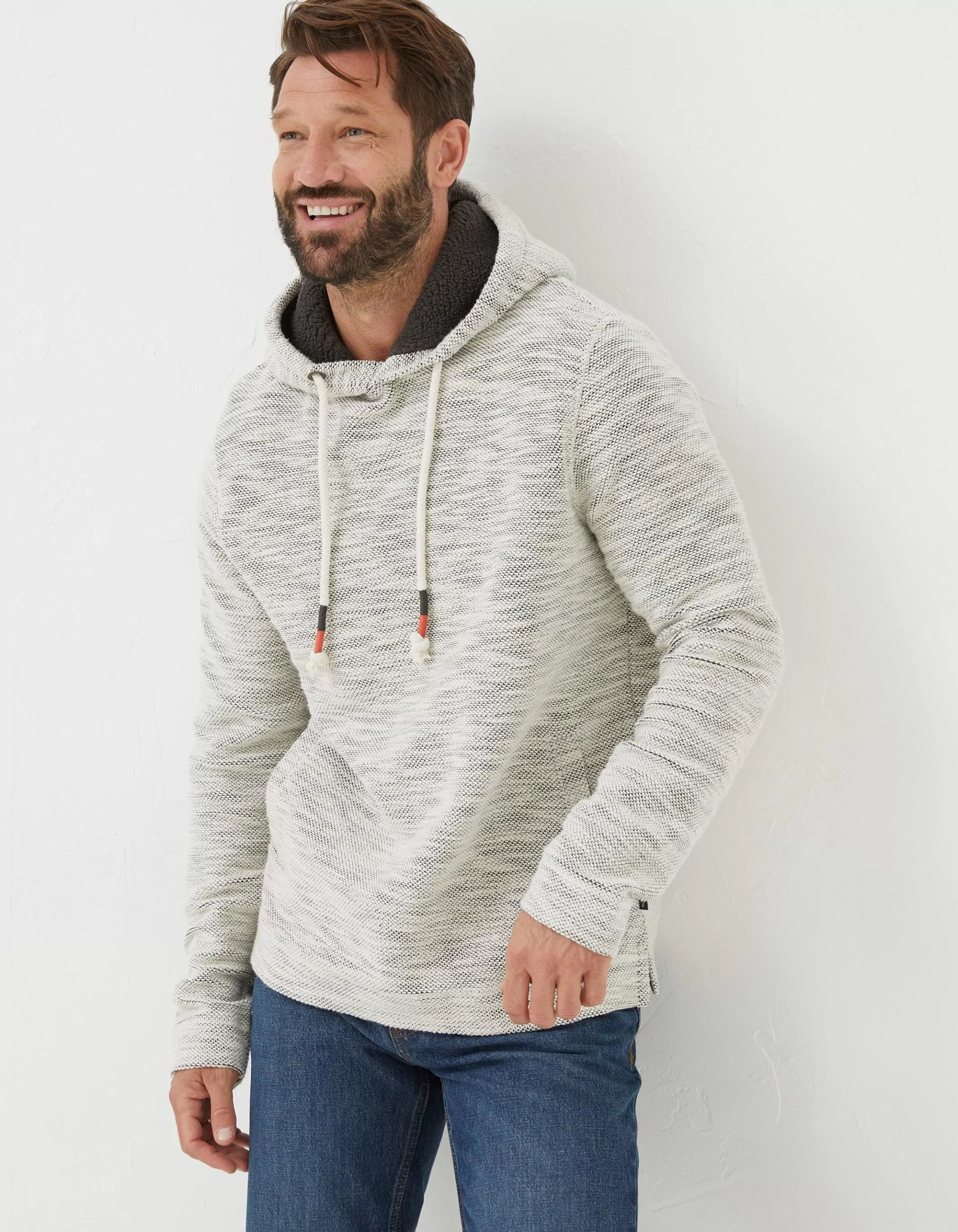 Best FatFace Woolacombe Fleece Hoodie Off White