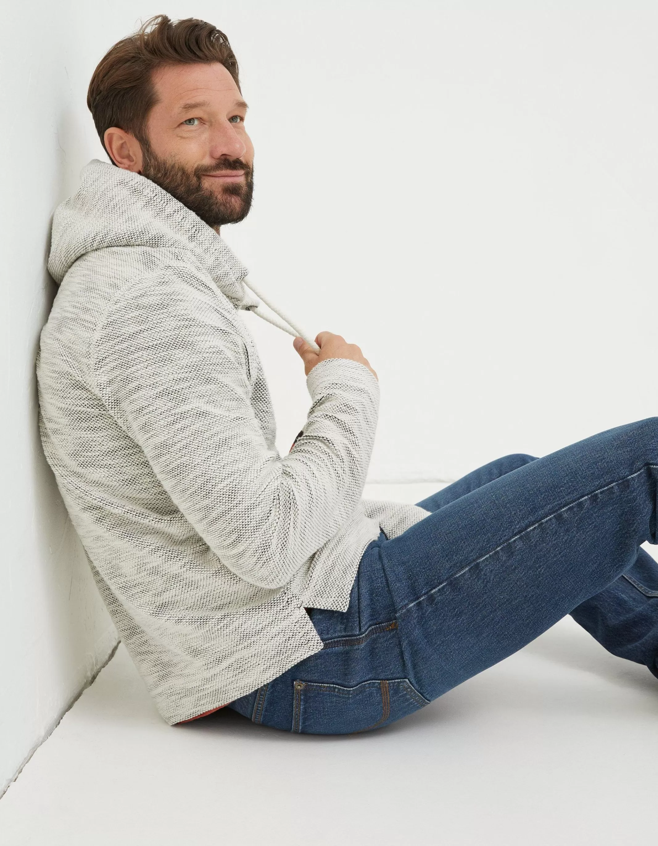 Best FatFace Woolacombe Fleece Hoodie Off White