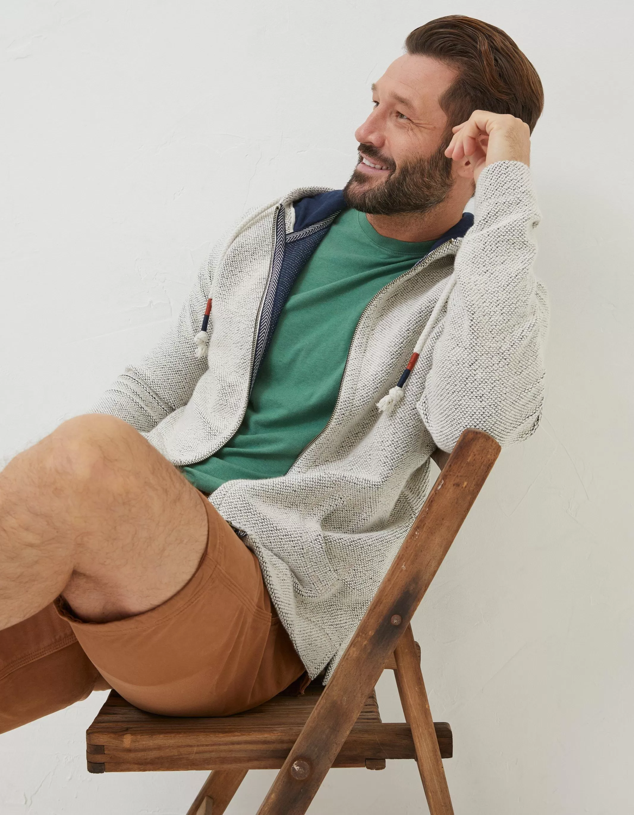 Flash Sale FatFace Woolacombe Zip Through Hoodie Oatmeal