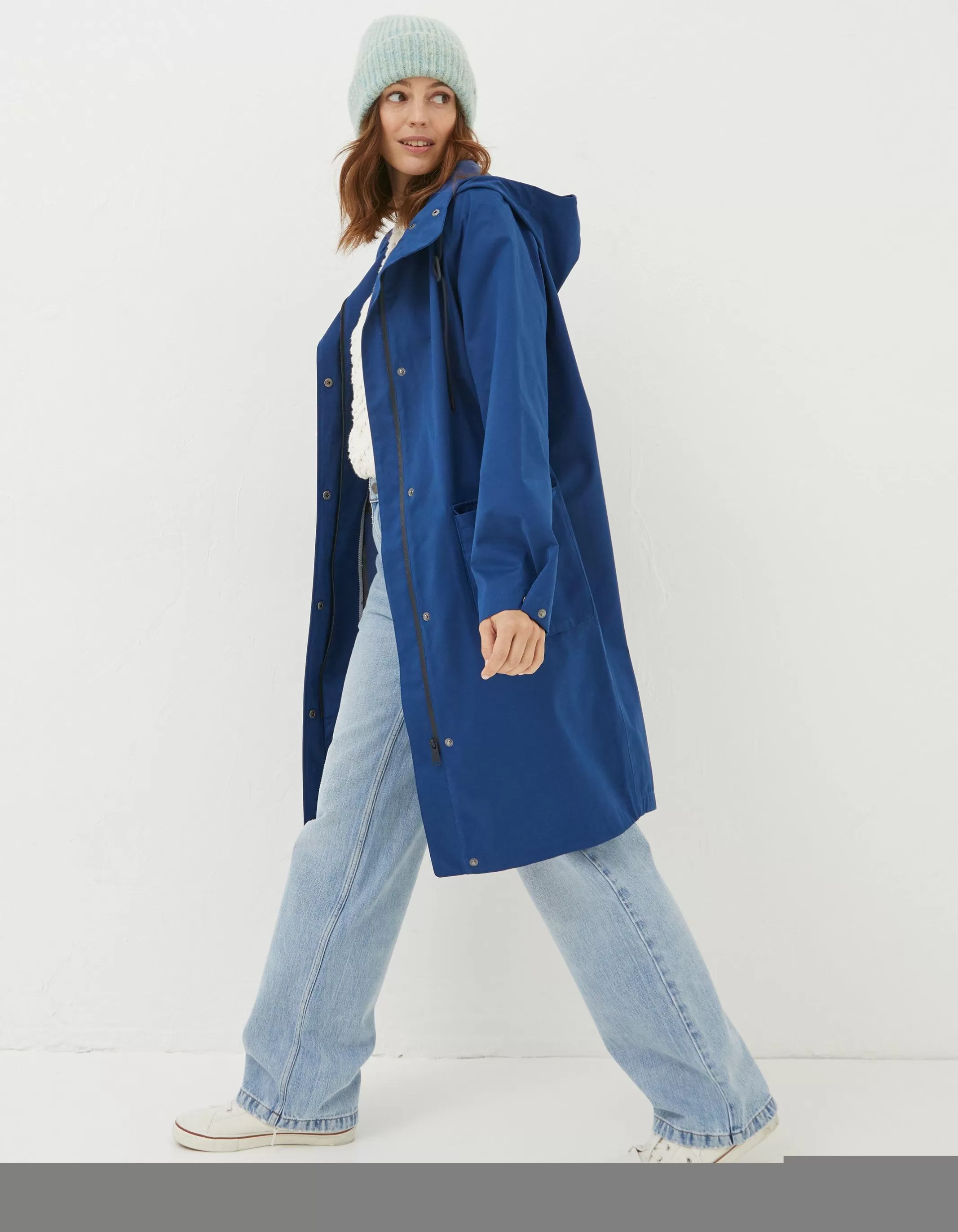 Discount FatFace Wren Waterproof Coat Blue