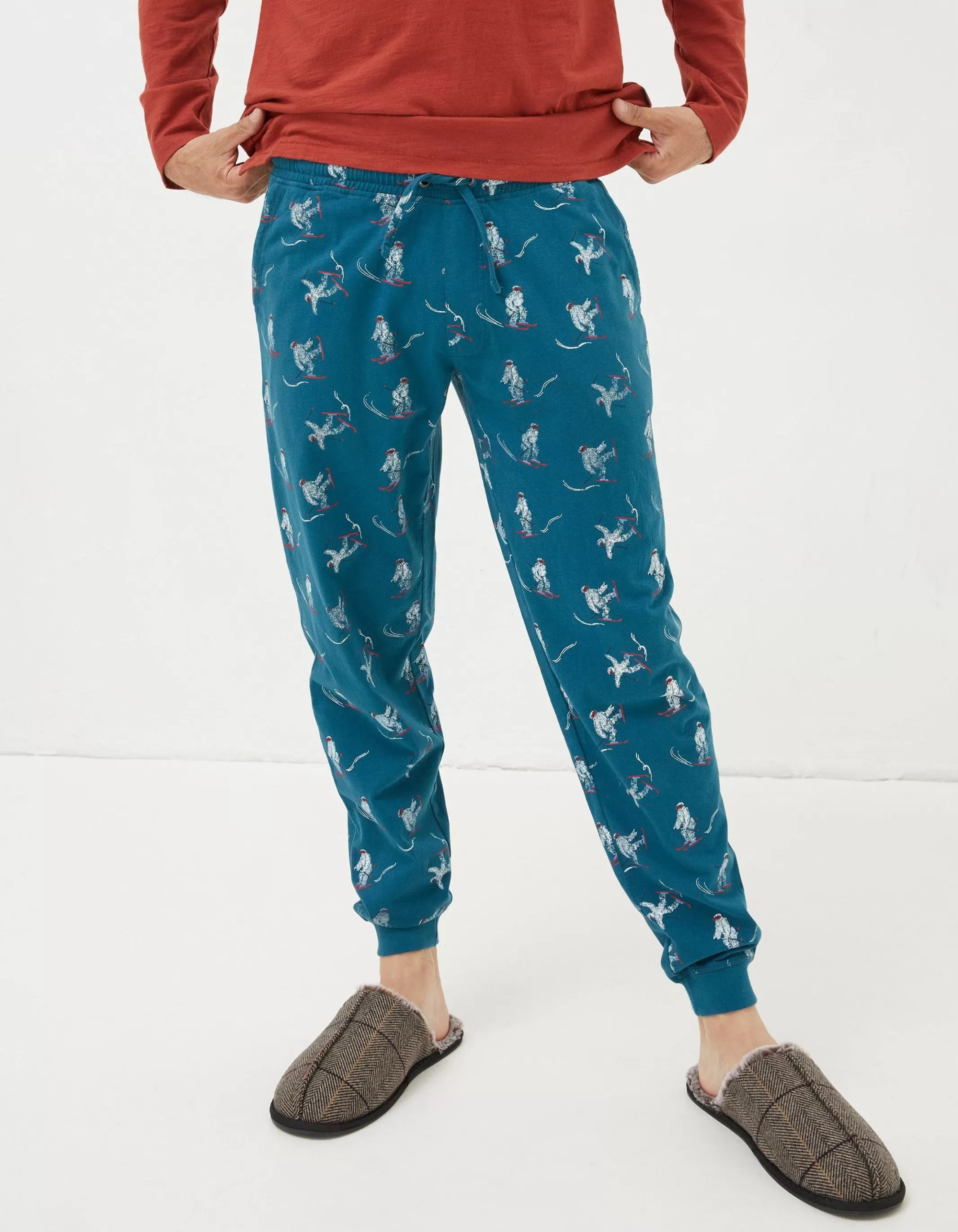 Outlet FatFace Yeti Joggers Teal Blue