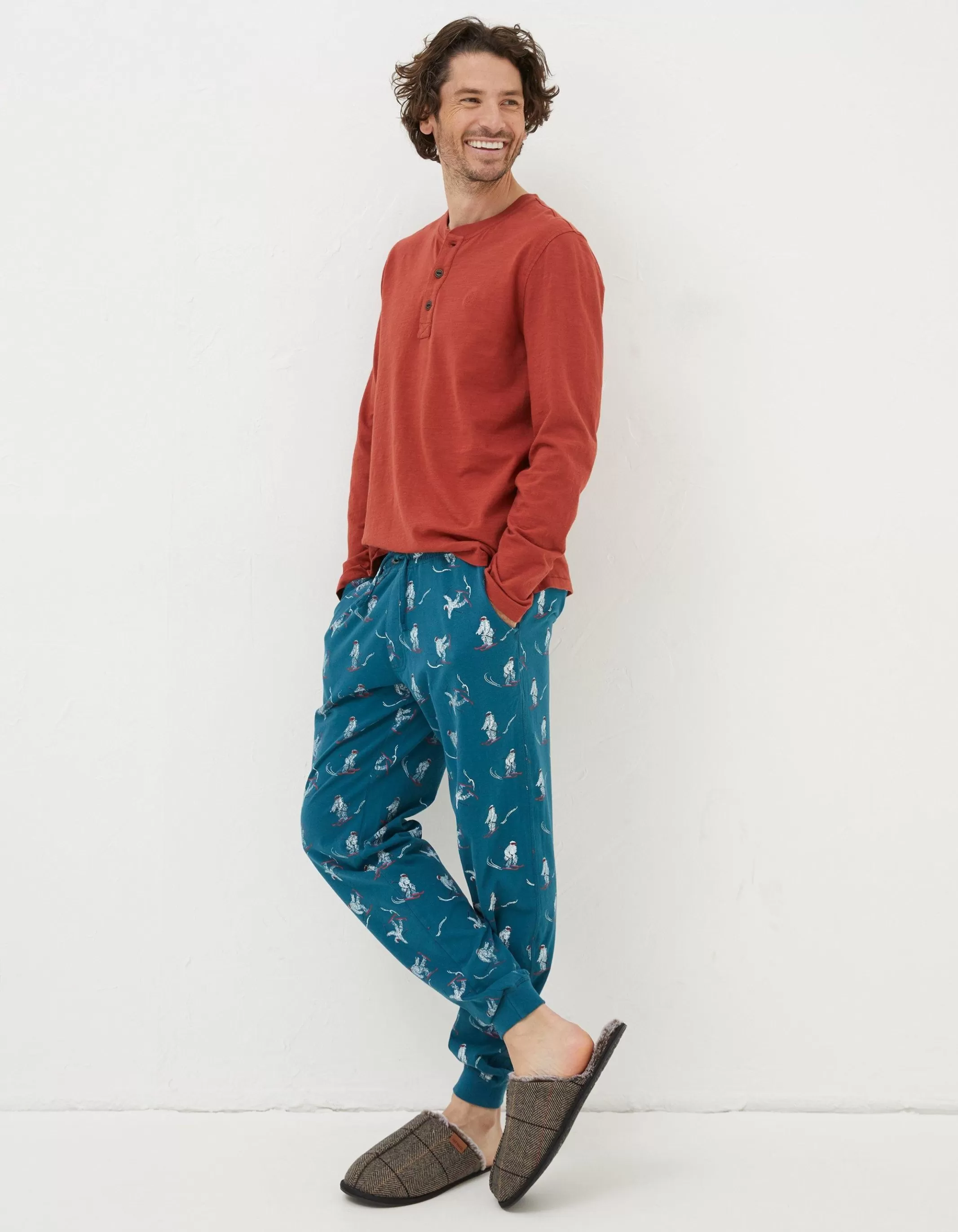 Outlet FatFace Yeti Joggers Teal Blue